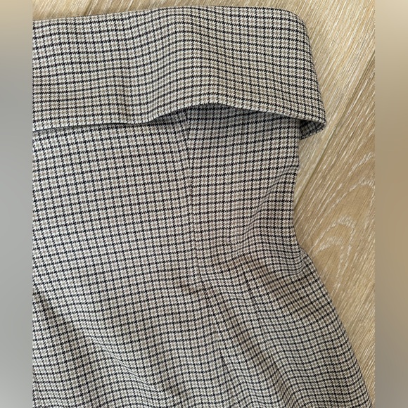HELSA Plaid Mini Suit Dress in Cafe Plaid - Picture 7 of 10